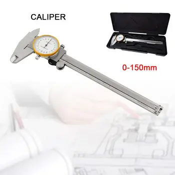 

Dia1.5'' Dial Caliper 0-150mm Metal Metric Measurement Gauge tester Tool