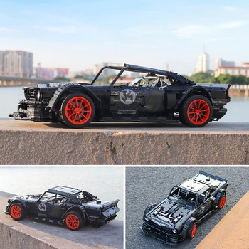 

Ford Mustang Hoonicorn RTR V2 Racing Car Technic 20102 23009 13108 MOC-22970 building block Toys Simulation hub