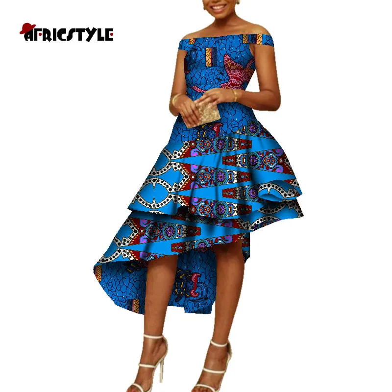 Новое Женское платье без рукавов в африканском стиле, платья Анкары, Коктейльные Вечерние платья WY5327
