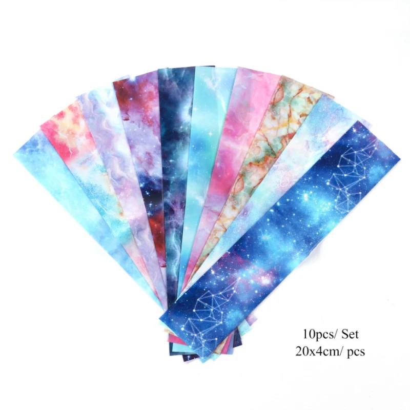 Новая горячая распродажа 10 цветов украшения для ногтей звездное небо наклейка Волшебная звезда набор ногтей аппликация