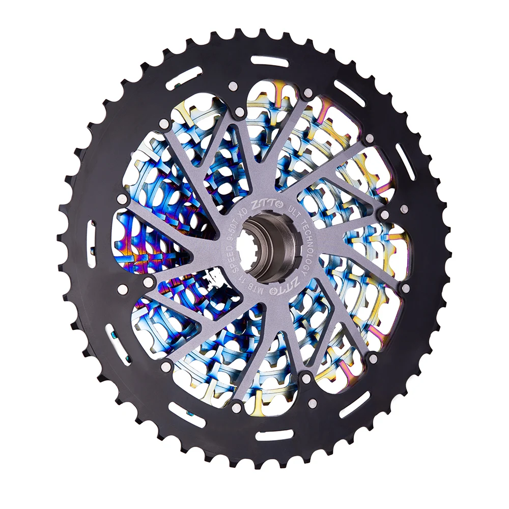 ZTTO-Ultimate-MTB-11-Speed-9-50T-Cassette-ULT-XD-Cassette-Rainbow-372g-Steel-Durable-Ultralight (1)