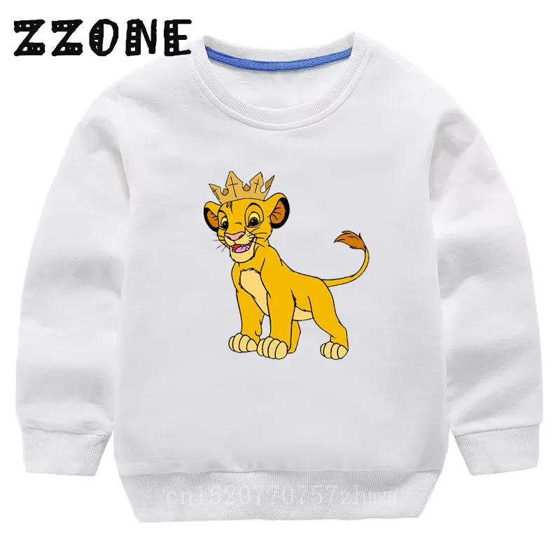 kids' yellowstone t shirts Children's Hoodies Kids Cute Simba Cartoon Lion King Print Sweatshirts Baby Pullover Tops Girls Boys Autumn Clothes,KYT5315 children's anime hoodie Hoodies & Sweatshirts