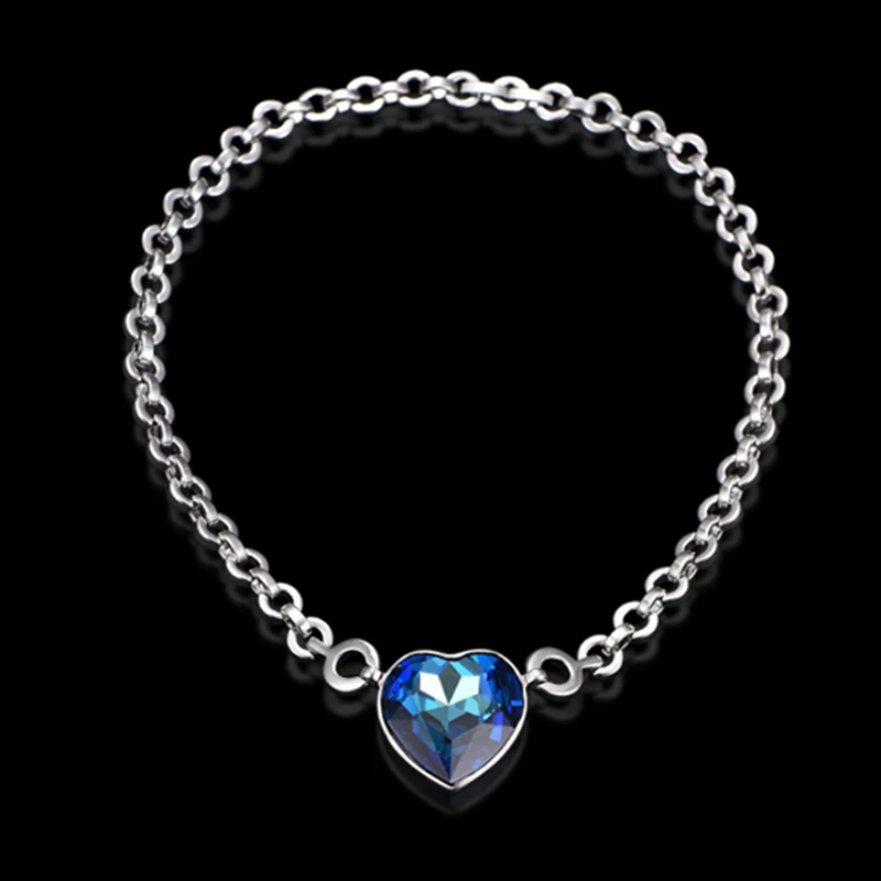Red Crystal Pendant Metal Jewelry 