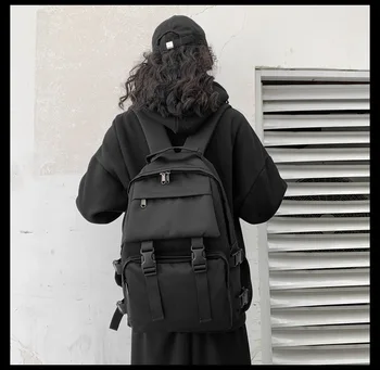 

2020 new simple and stylish portable large capacity Retro port style Schoolbag school backpack female backpack