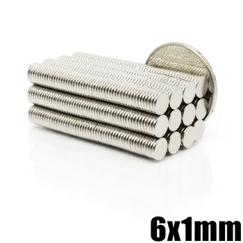 

20/50/100/200/500/1000Pcs 6X1 Strong Cylinder Rare Earth Magnet Neodymium Bulk Sheet N35 Mini Small Round Magnets Disc 6*1