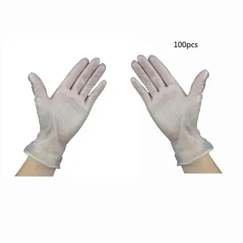

100pcs Wear-Resistant Durable PVC Disposable Gloves Rubber Latex Food Grade Household Cleaning Gloves Anti-Static