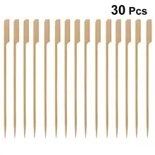 30 шт. 20 см Бамбуковые обжигающие палочки для барбекю одноразовые шампуры для запекания весло выбор еды выбор для мяса кукурузы