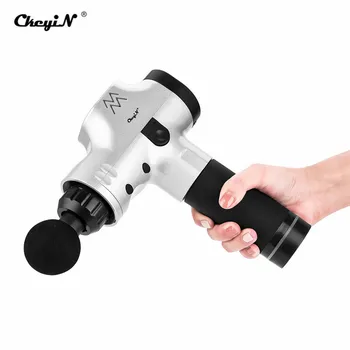

CkeyiN Muscle Massage Gun Vibration Deep Tissue Massager Therapy Gun Exercising Muscle Pain Relief Body Shaping 6 Massage Heads