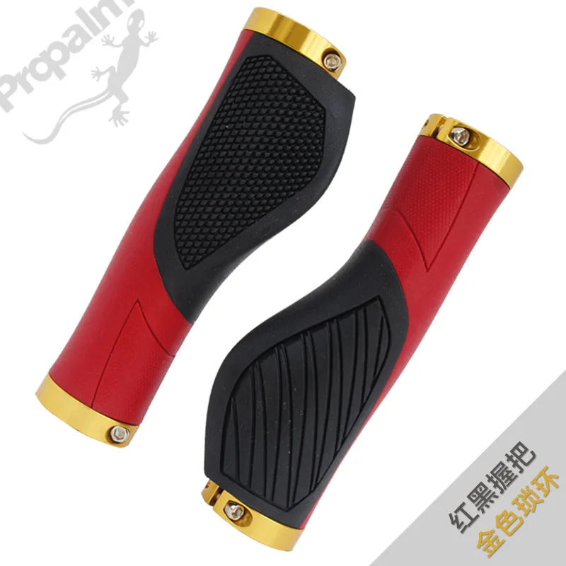 

Taiwan propalm Gecko Double Color Work Learning Meatball Grip Cover Mountain Bike Bilateral Locking Handle Gloves 1970ep2
