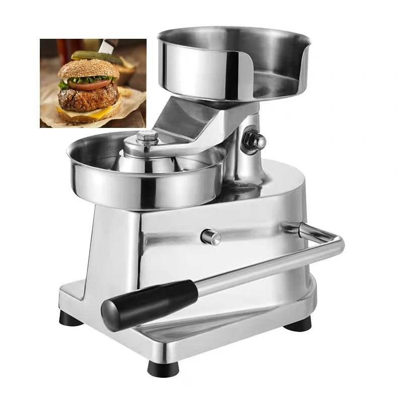 100mm-150mm Manual Hamburger Press Burger Forming Machine Round Meat Shaping Aluminum Machine Forming Burger Patty Makers