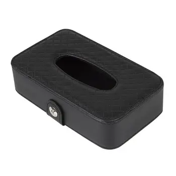 

Car Sunshade Hanging Mount Tissue Box Leather Back Seat Headrest Case Multi-use Wholesale