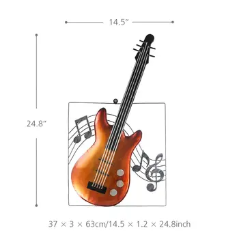 

Abstract Moder sculpture Guitar Hanging Ornament Home Decor Wall Hangings Decor Music Instrument Craft Gift
