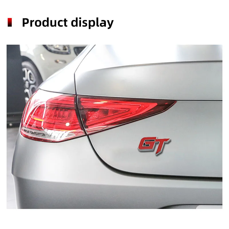 3D Metal GT Car Emblem Sticker Decals