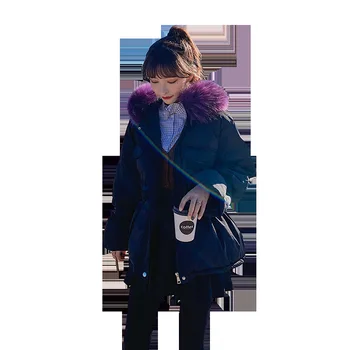 

New Women Winter Jacket With new arrival Fur collar Warm Hooded Female Women Winter Coat Long Parka Women Outwear Camperas