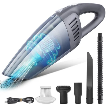 

Handheld Vacuum, Handheld Vacuum Cleaner Cordless 8Kpa Strong Suction Powered By Li-Ion Battery Rechargeable Quick
