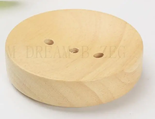 soap dish Деревянная мыльница для ванной комнаты, держатель для мыла, Круглый ручной работы, натуральный деревянный держатель для губки жесткие мыло - Цвет: soap dish