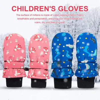

Children's Winter Thick Skiing Mittens Breathable Outdoor Mittens Waterproof Mittens Gloves For Kids Boys Girls In Stock