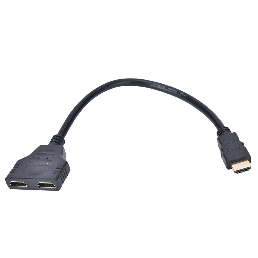 30 см V1.4 1080P HDMI 1 папа к двойному 2 Женский Y сплиттер кабель адаптер HD светодиодный