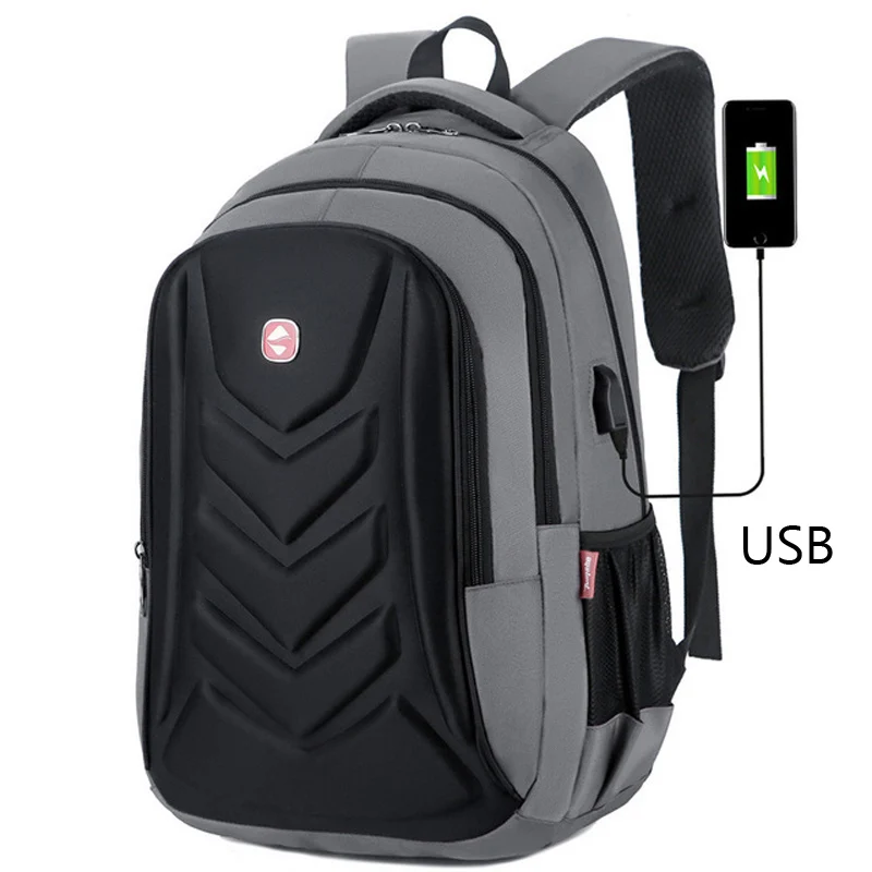 Новая мужская умная сумка рюкзак с USB зарядным портом большая деловая для