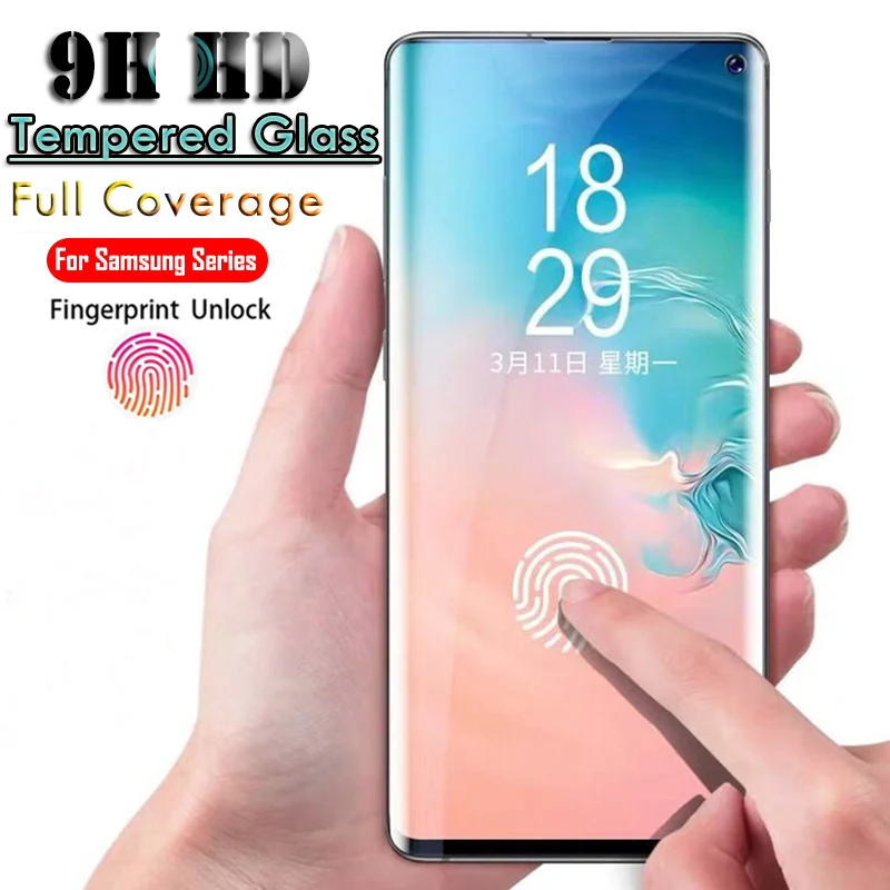 Закаленное стекло для Samsung Galaxy S10 S9 S8 Plus Защитная пленка Note 8 9 10 | Мобильные