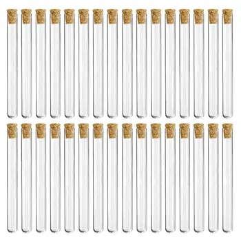 

Plastic Test Tube with Cork Stopper Bead Storage Vial Containers