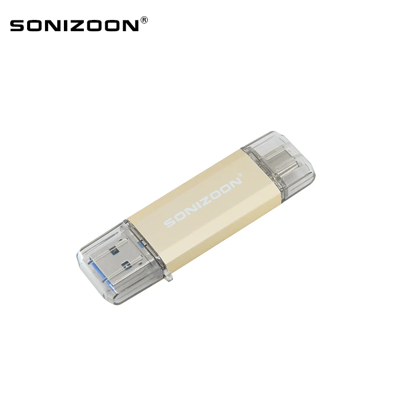 USB флеш накопитель SONIZOON OTG флешка Type C на 256 ГБ 128 64 32 3 0 для устройств C|USB