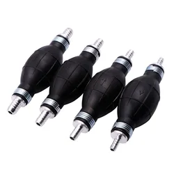 6/8/10/12mm Universal Car Fuel Pump Rubber Manual Transfer Liquid Gasoline Petrol Diesel Hand Primer Bulb Tube Aluminum