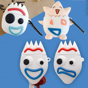 

For AirPods 3D fashion cute cartoon funny Forky man protective cover, suitable for Airpods 2 Monsters earphone protective cover