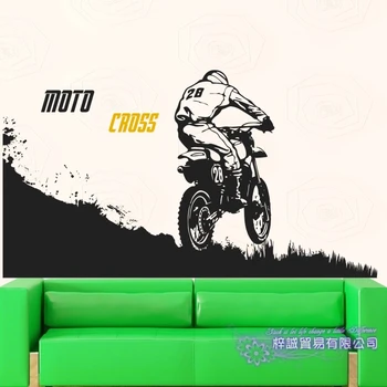 

Off-road Motorcycle Racing Sticker Vehicle Motocross Posters Vinyl Wall Decals Decor Mural Off-road Autocycle Racing Decal