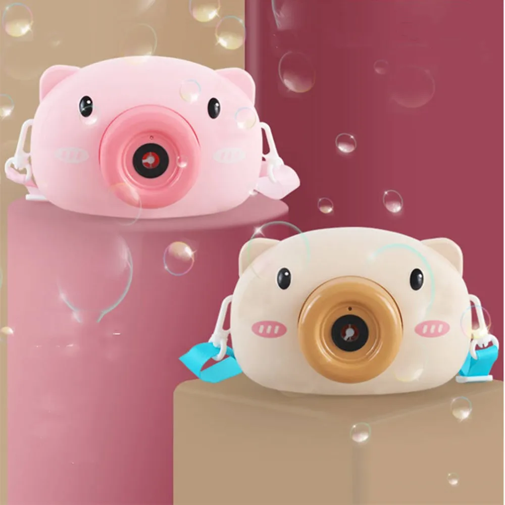 

Bubble Machine Pig Music Light Electric Bubble Maker Baby Kids Outdoor Swimming Bathtub Soap Machine with Music Water Toy Cute