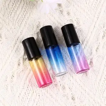 

1 Set of 10PCS 5ML Roll-On Bottles Kit Glass Roller Balls Bottles Set Gradient Roller Bottles Kit for Home Travel Use