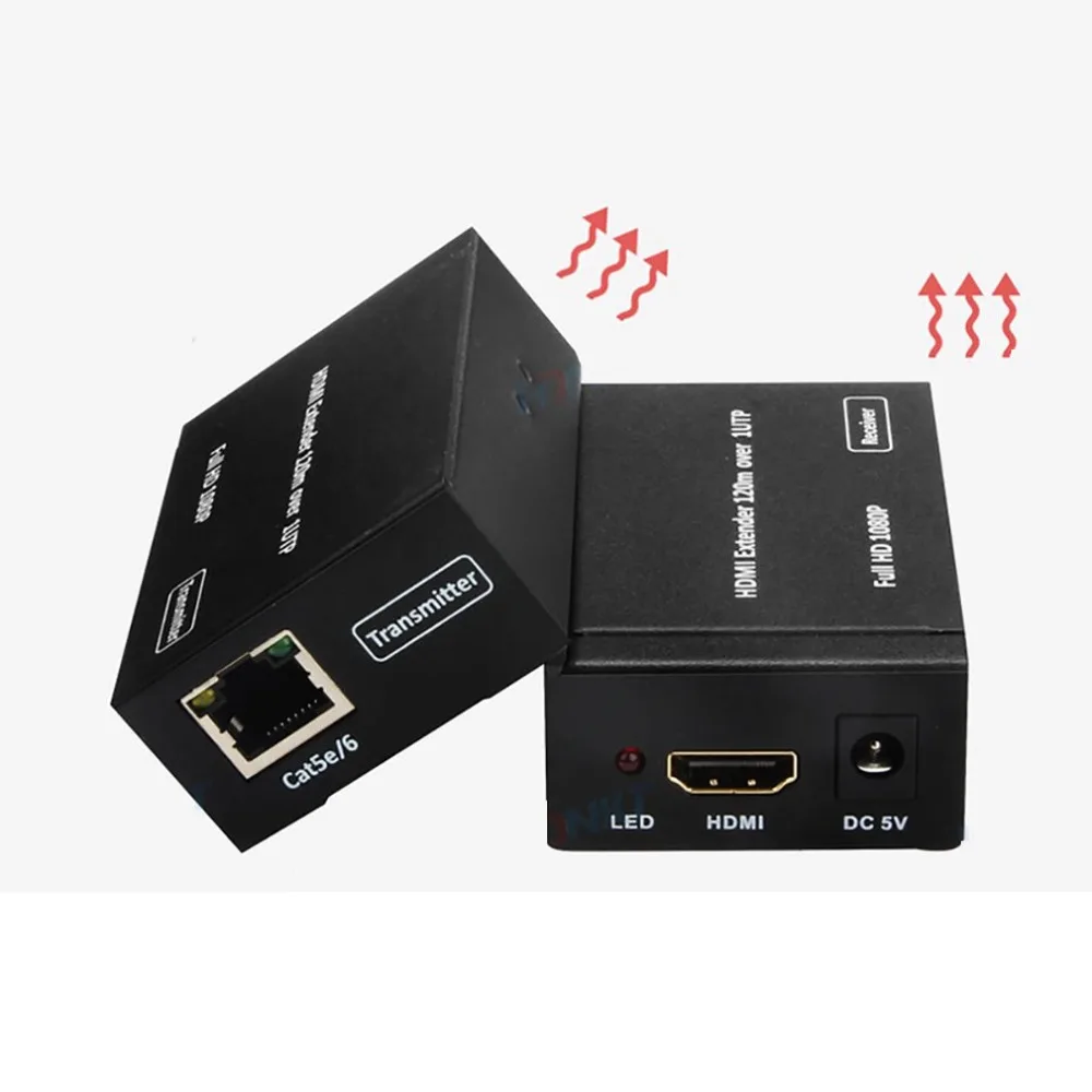 Hdmi удлинитель 60 м 120 м по Ethernet tcp/ip rj45 cat5e cat6 HDMI разветвитель hdmi удлинитель передатчик приемник для hd DVD PS3