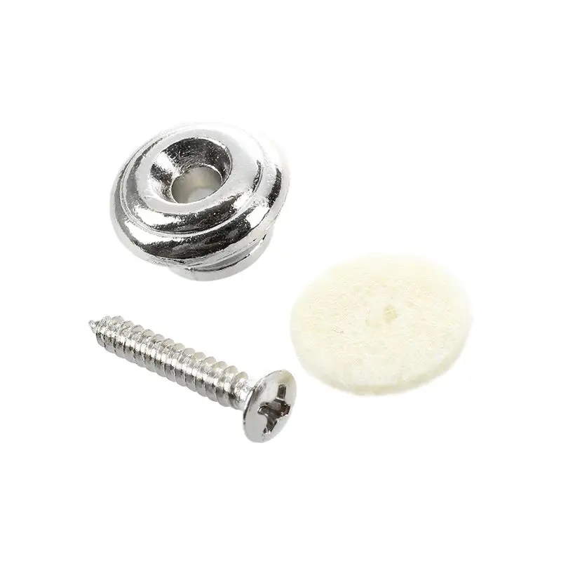 2 шт ремень Кнопка ж/Монтажный винт для гитары мандолин серебро|Детали и