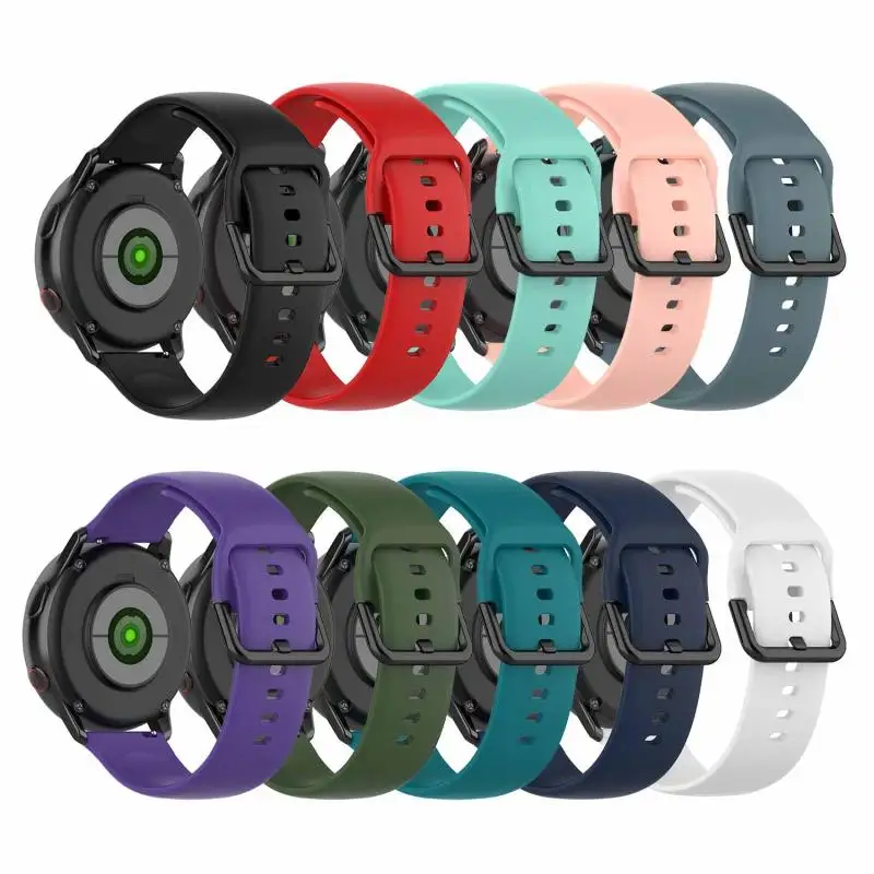 Резиновый ремешок для наручных часов Samsung Galaxy Watch Active/active2 мягкий силиконовый