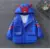 Disney Children Spiderman Пальто Весна и осень Верхняя одежда Хлопчатобумажная куртка для мальчиков Толстовка с Капюшоном Верхняя одежда