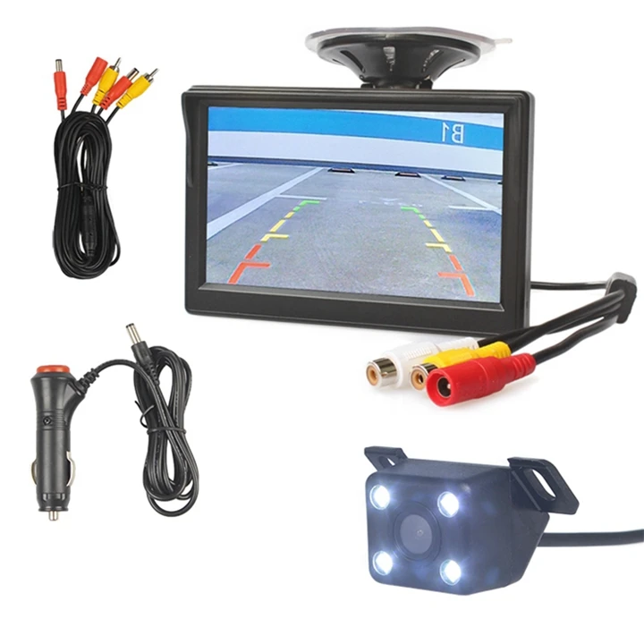 DIYKIT " автомобильный монитор заднего вида, автопарковка, Vedio+ светодиодный, ночное видение, резервная камера заднего вида, HD Автомобильная камера заднего вида - Название цвета: 820