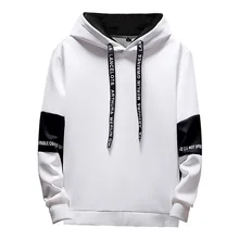 

New Men Hoodies Long Sleeve Casual Printing with Letter Sweatshirt New Spring Hip Hop Pullover Sports Top Male Hooded Sweatshirt