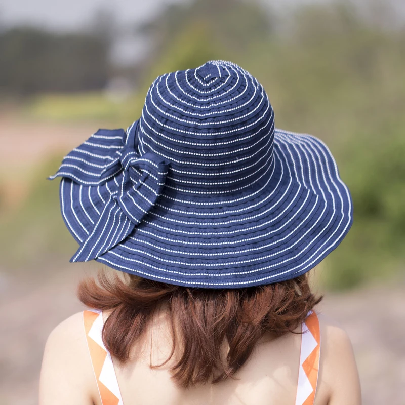 Sombrero Mujer повседневные универсальные шляпы от солнца однотонные Gorras цвет Солнцезащитный складной соломенный бантик хлопок сладкий шляпа от солнца