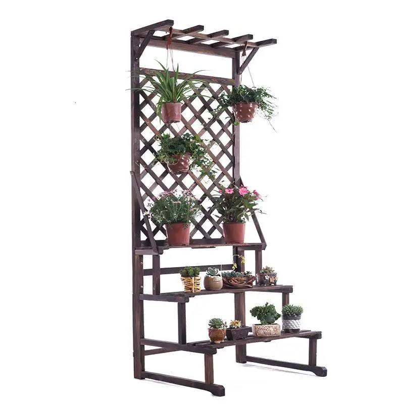 Деревянные полки для лестницы Крытый горшок леса Porta Piante Etagere Plante Stojak Na Kwiaty полка открытый завод стойки цветок стенд