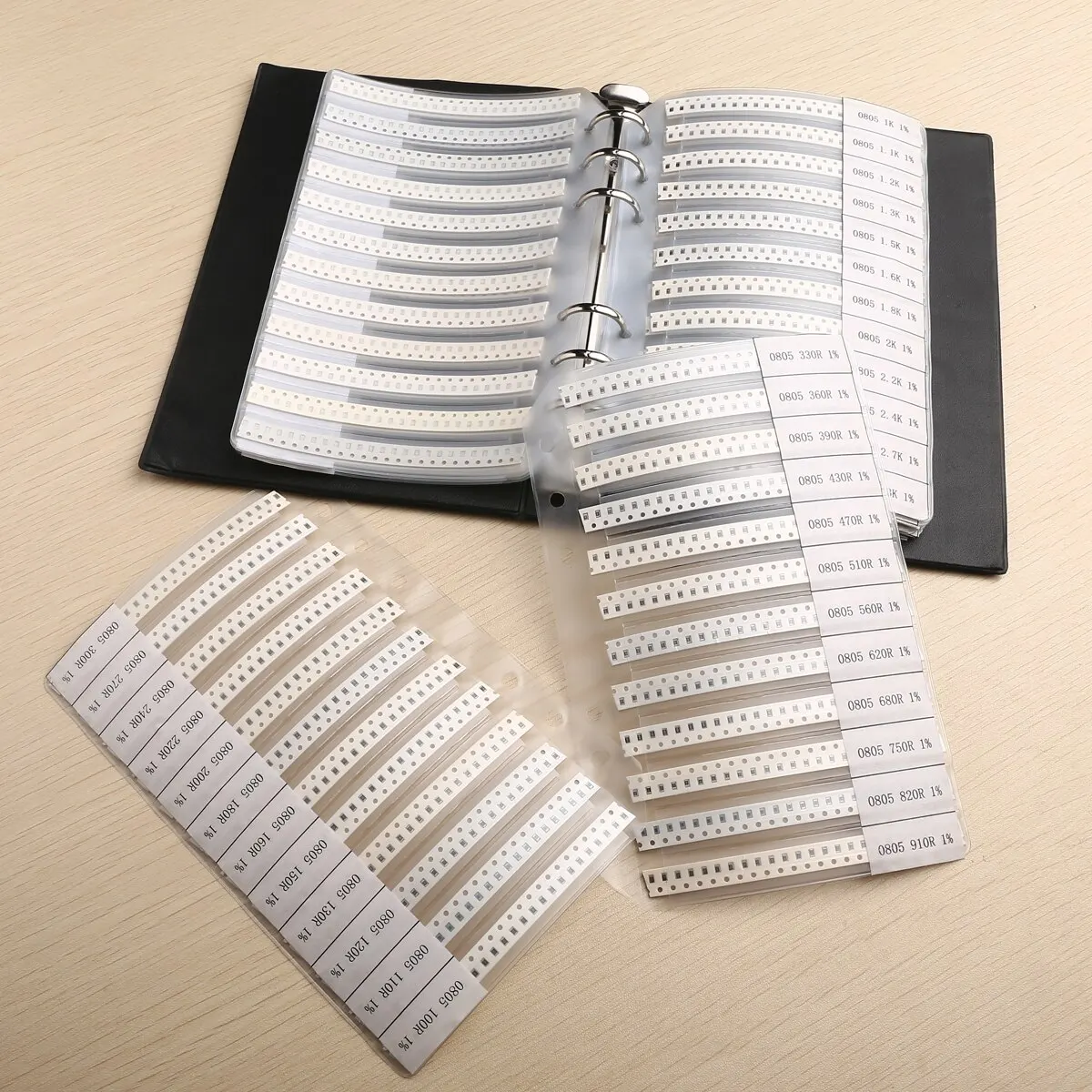 4250pcs 170 Values 0805 1% SMD SMT Chip Resistors Assortment Kit Sample Book   1