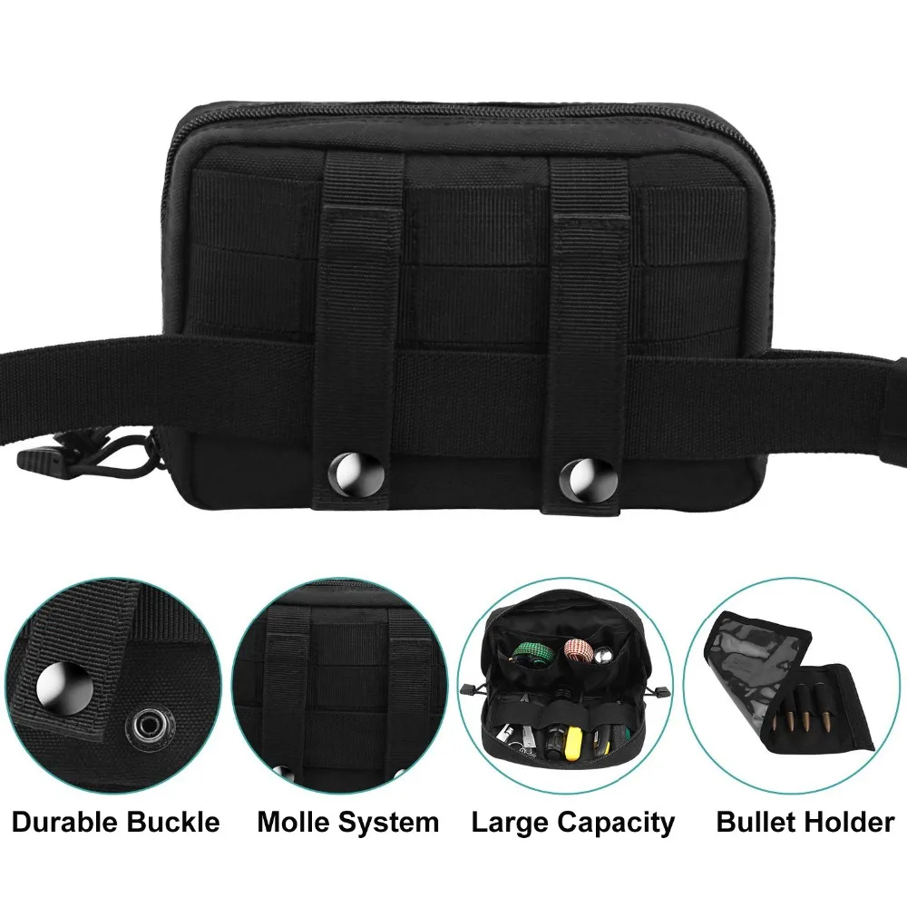 Tactical Molle Pouch 1000D Military Magazine Pouch Bullet Holder Pocket Utility EDC Tool Bag Man Belt Bag for Hunting Shooting