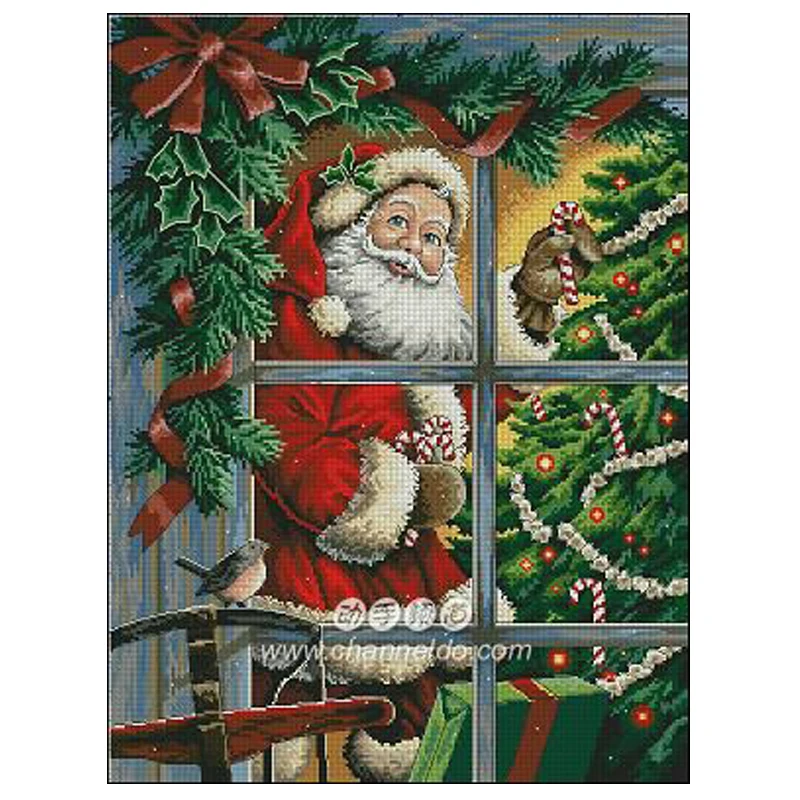 Immagini Di Natale A Punto Croce.Di Alta Qualita Bella Bella Contati Punto Croce Kit Canna Di Caramella Babbo Natale Albero Di Tradizione Di Festa Dim 08734 Counted Cross Stitch Kits Cross Stitch Kitscounted Cross Stitch Aliexpress