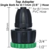 KESLA 3X Garden Tap Adapter Splitter Hose Connectors Female 1/2" 3/4" to 4/7mm 8/11mm 16mm Drip Irrigation Watering Pipe Fitting 5