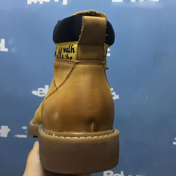 

2019 Winter New Style Not Specified round-Toe Cow Leather Casual MEN'S Short Boots Worker Boot Martin Boots 6st01dd9