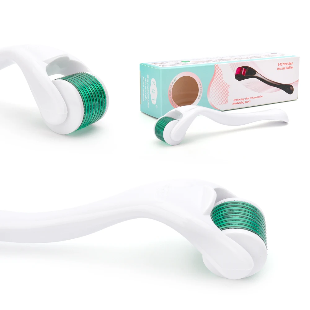 DRS 540 Derma Roller Micro Needles Titanium Microneedle Mezoroller Machine for Face Treatment Skincare Micro Needle Roller