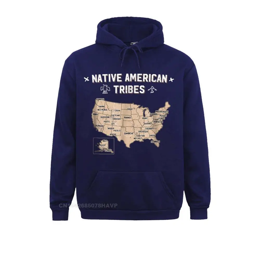 Native American Tribes Map Shirt US History Vintage Gifts__1009 Sweatshirts for Adult Gift Mother Day Hoodies Long Sleeve New Coming Hoods  Native American Tribes Map Shirt US History Vintage Gifts__1009navy