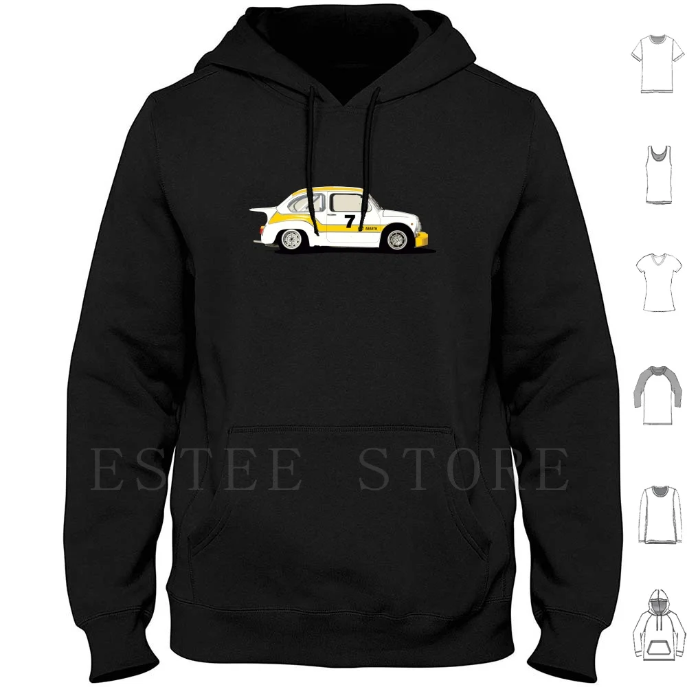 Abarth 1000 Tcr Felpa Con Cappuccio Manica Lunga Abarth Fiat 600 Tcr 1000 Rally Car