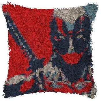 

Latch Hook Cartoon Cushion Kit Pillow Mat DIY Craft 42CM 42CM Cross Stitch Needlework Crocheting Cushion Embroidery