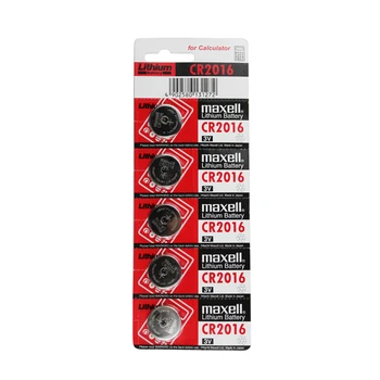 

25pcs Calculator Watch Computer PCB Car Remote control Battery CR2016 3V Lithium Battery For Maxell Made in Japan