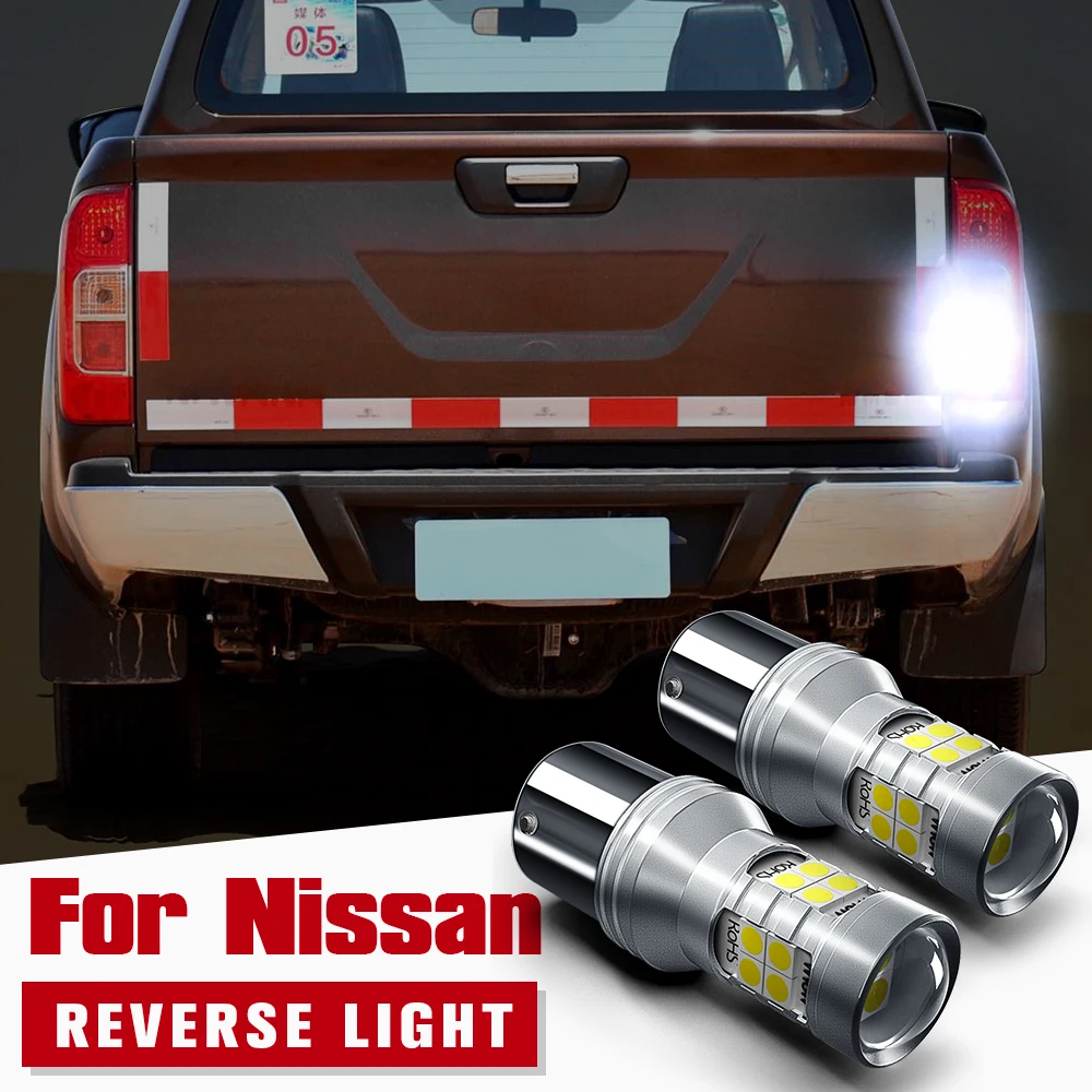 Светодиодный фонарь заднего хода P21W BA15S Canbus для Nissan Versa X-Trail T30 Tiida Terrano Qashqai J10 2 шт. |